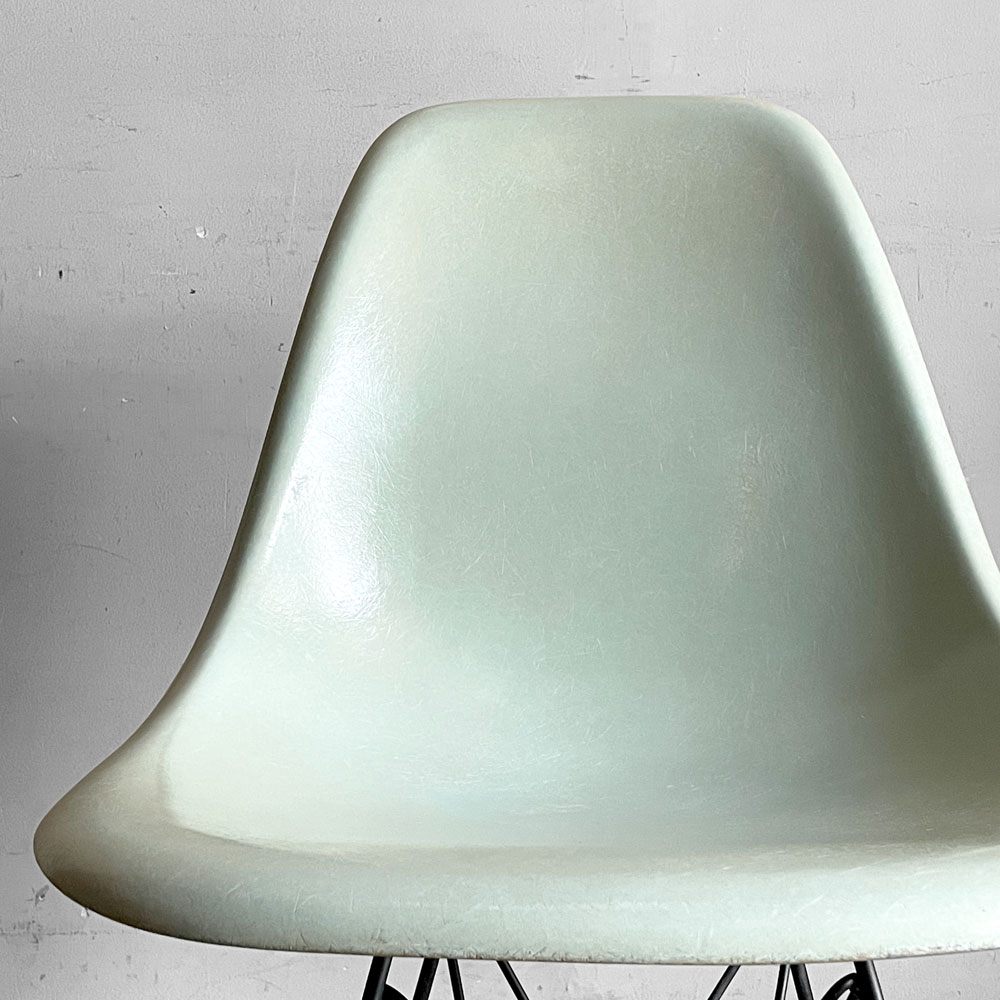 ハーマンミラー Herman Miller サイドシェルチェア セカンド 2nd FRP ライトブルー ロビンズエッグブルー エッフェルベース イームズ ビンテージ ■