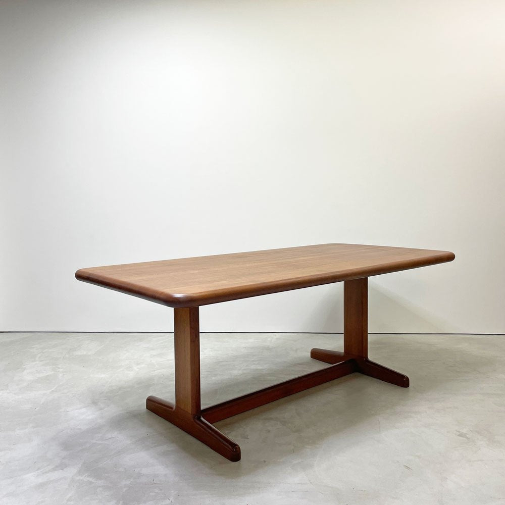 ジャパンビンテージ Japan Vintage チーク無垢材 ダイニングテーブル 北欧スタイル W180cm ●