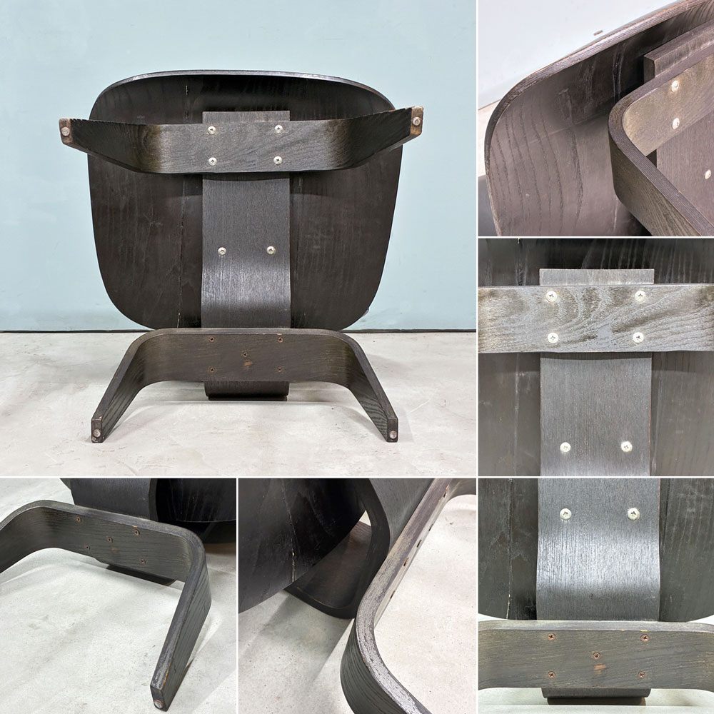 ハーマンミラー Herman Miller プライウッドラウンジチェア LCW ウッドレッグ 楕円形マウント 1950s ビンテージ C&R イームズ ミッドセンチュリー ◎