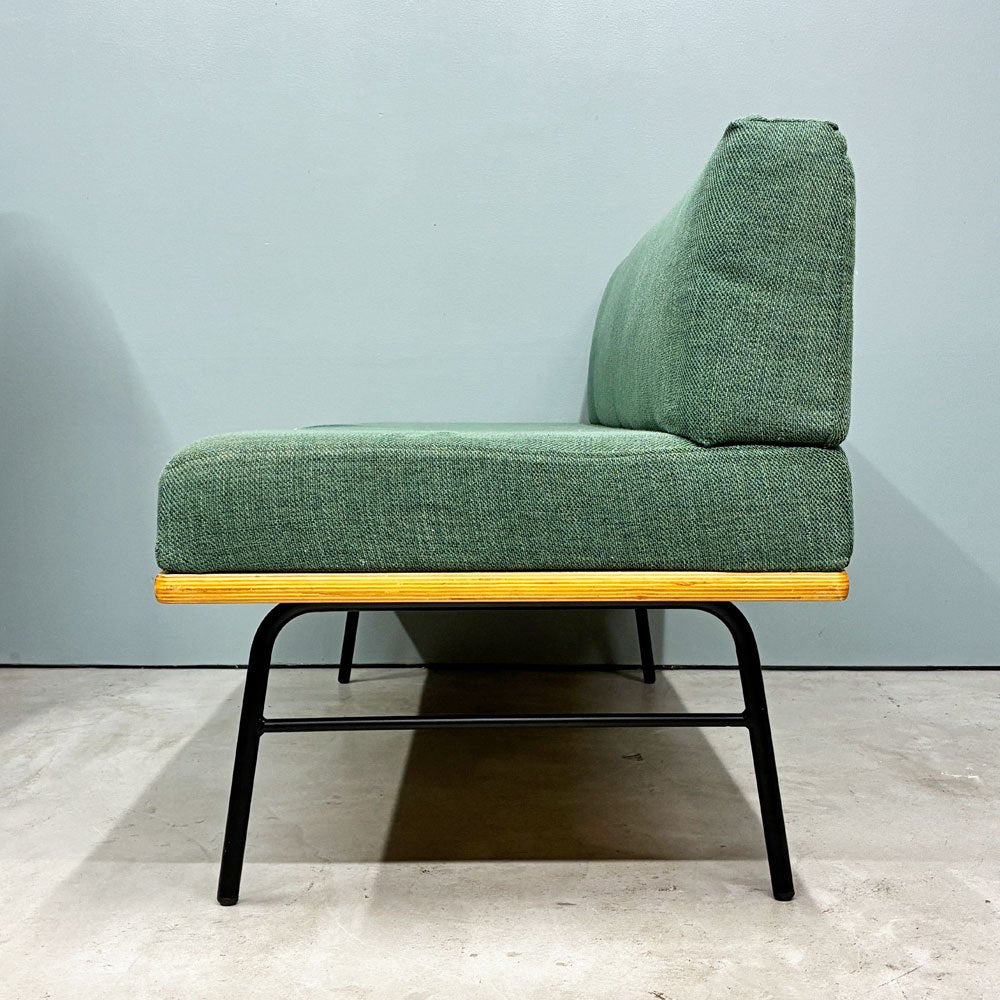 ウニコ unico ファニート ベンチ バックレスト FUNEAT bench backrest 鉄脚 オーク材 スチールレッグ カフェスタイル W126cm 定価￥65,780- ◎