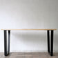 かなでもの KANADEMONO ザ・テーブル THE TABLE デスク W140xD80cm ラバーウッド トラペゾイド脚 ◇