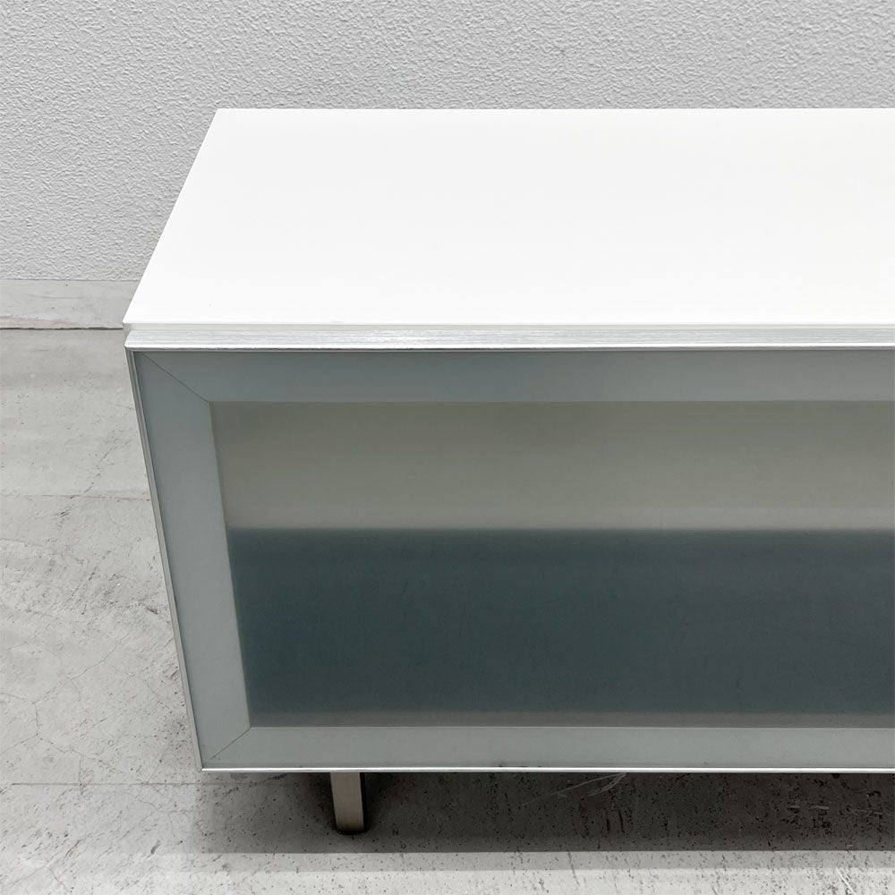 ボーコンセプト BoConcept ボラーニ Volani AVボード テレビボード w154cm ホワイト スモークガラス モダン 〓