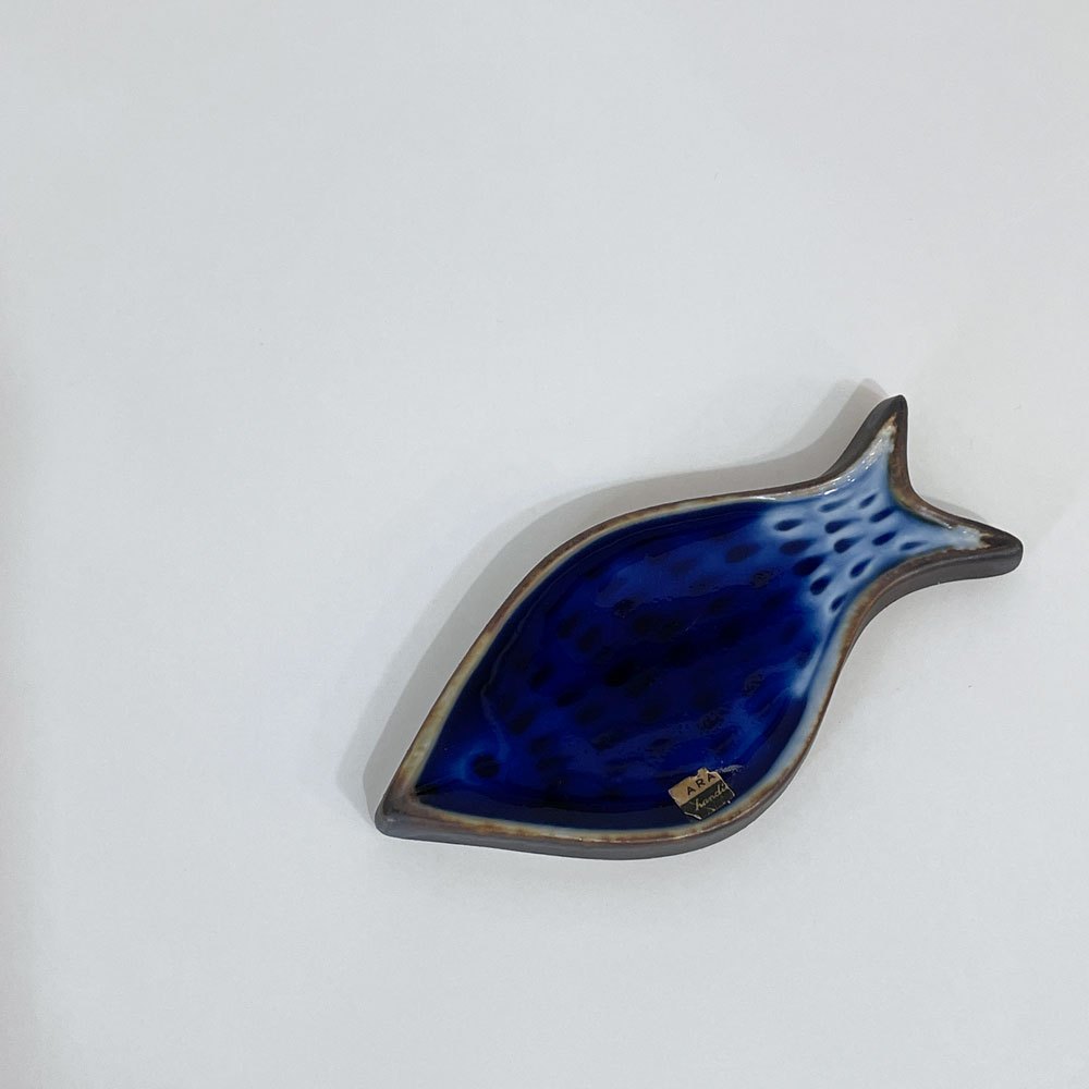 アラビア ARABIA カラ KALA 魚 ミニ陶板 グンヴァル・オリン・グラングヴィスト Gunvor Olin-Gronqvist 壁掛け フィンランド 北欧雑貨 ◎