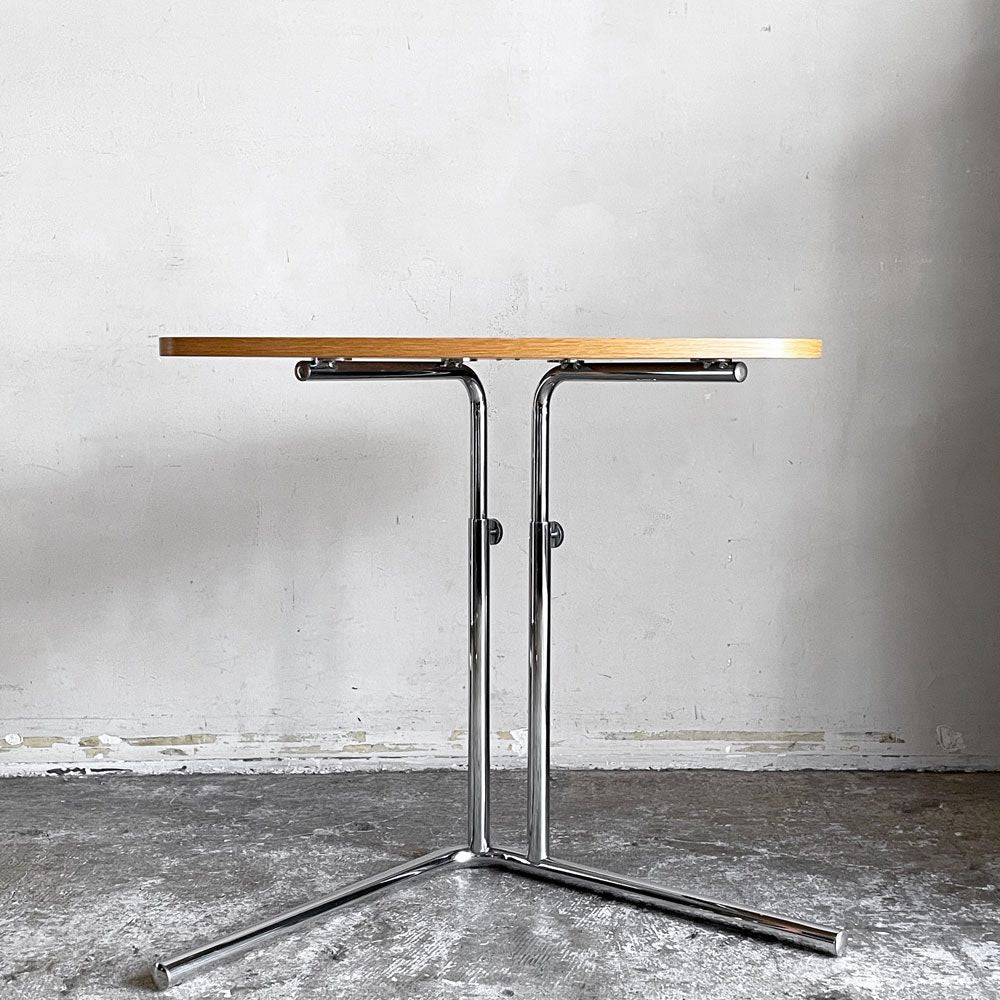 テクタ TECTA K22 サイドテーブル SIDE TABLE オーク材 高さ調整可 アクセル・ブロッホイザー アレキサンダーカルダー ドイツ バウハウス ■
