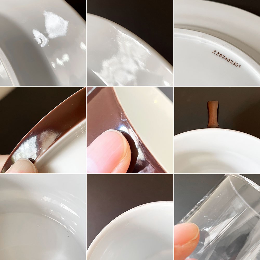 アリタリア航空 Alitalia Linea 72 ファーストクラス 機内食器 6点セット ジョエ・コロンボ リチャードジノリ製造 イタリアビンテージ D ◎