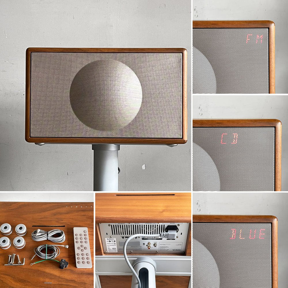 ジェネバ GENEVA サウンドシステム モデル L SOUND SYSTEM MODEL L スピーカー スタンド付き ウォールナット モダンデザイン ■