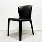 カッシーナ Cassina オラ 369 HOLA アームレスチェア ダイニングチェア 本革 ブラックレザー ハンス・ウェッツスタイン イタリア 定価￥418,000- B ●