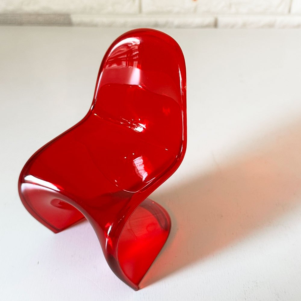 ヴィトラ デザインミュージアム Vitra Design Museum ミニチュアコレクション パントンチェア 1/6スケール 限定カラー レッド 箱付き ◎