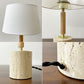 アートワークスタジオ ART WORK STUDIO モノリステーブルランプ Monolith-table lamp AW-0600 ホワイト 大理石ベース オーク無垢材 真鍮 ファブリック モダンデザイン 箱付き 美品 B ●