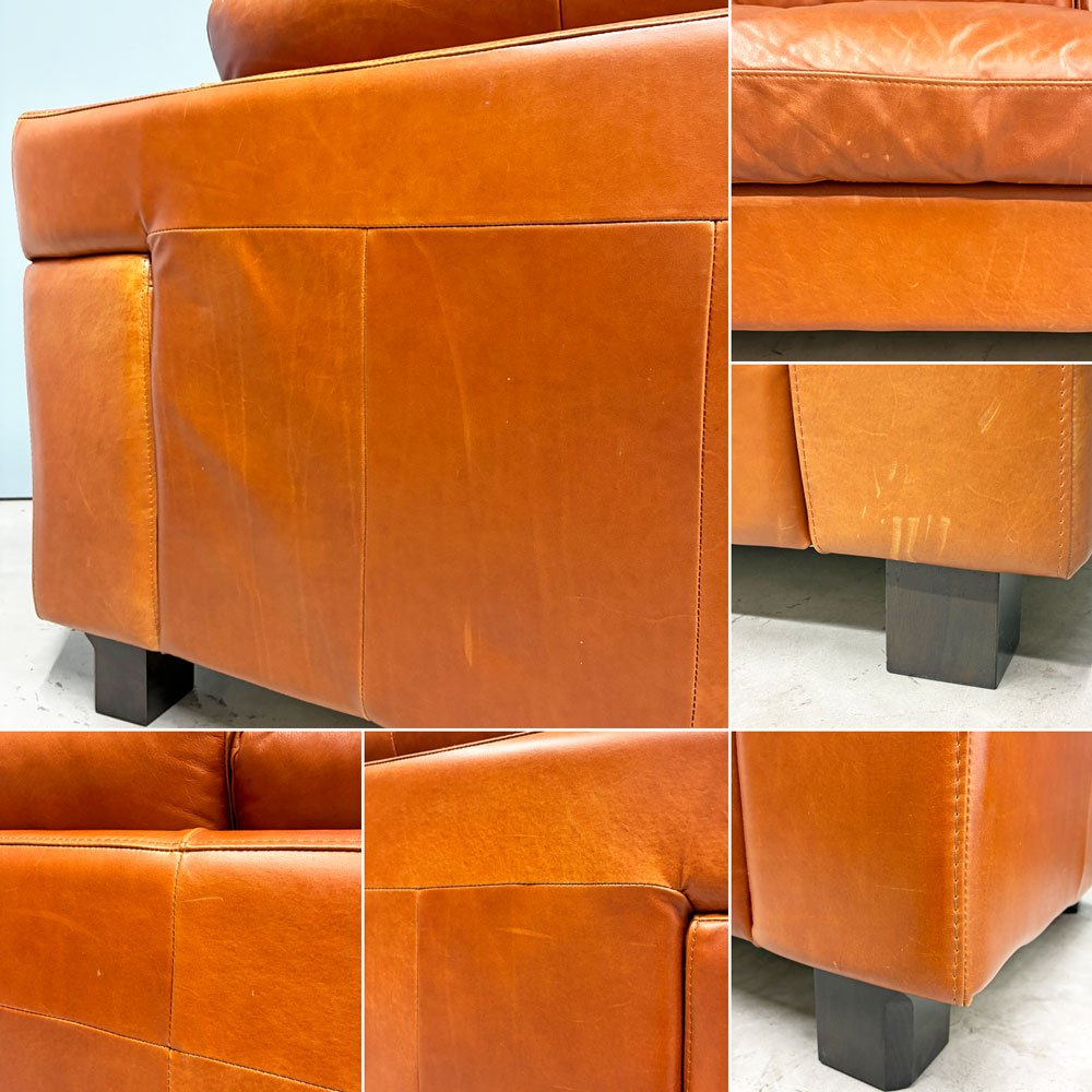 イデー IDEE セリュー ソファ プレミアム SERIEUX SOFA Premium 3Pソファ 3人掛け 本革 W190cm 定価￥399,900- ◎