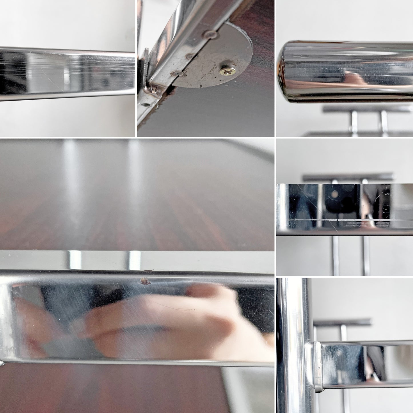 レトロデザイン サービスワゴン オープンシェルフ 木目調 キャスター付き 店舗什器 W67×H91cm ■