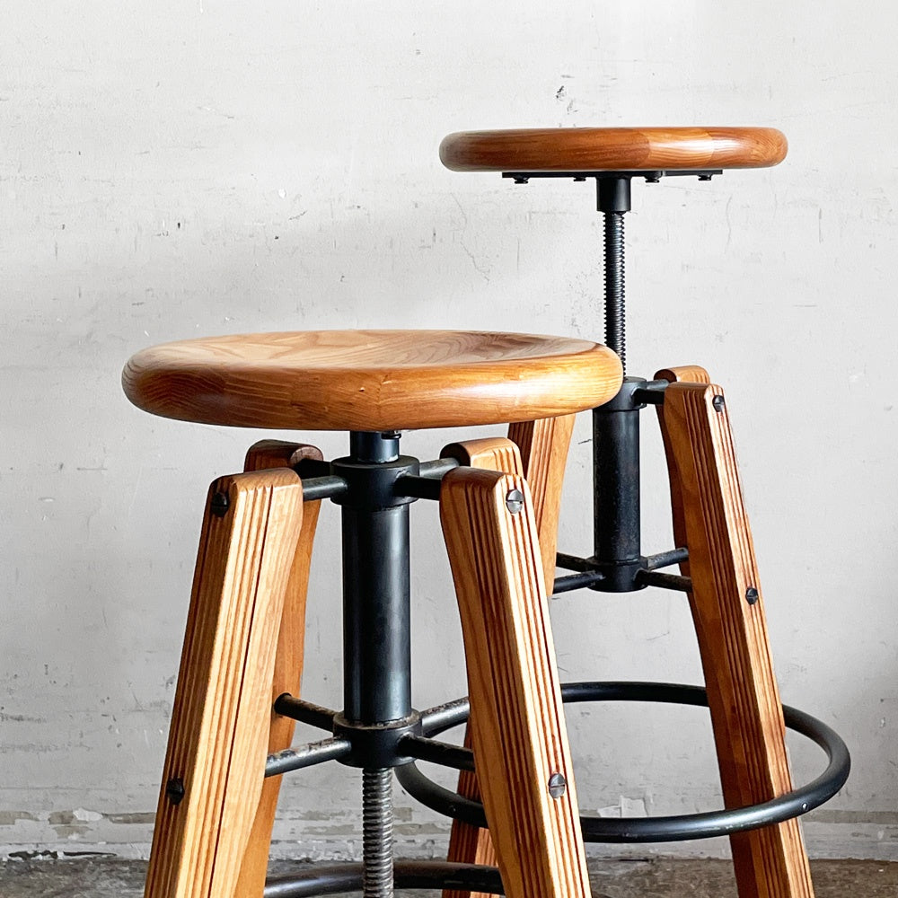 アクメファニチャー Acme Furniture アーヴィン スツール IRVIN STOOL high ハックベリー×アイアン インダストリアル 定価 ¥44,000- A ■