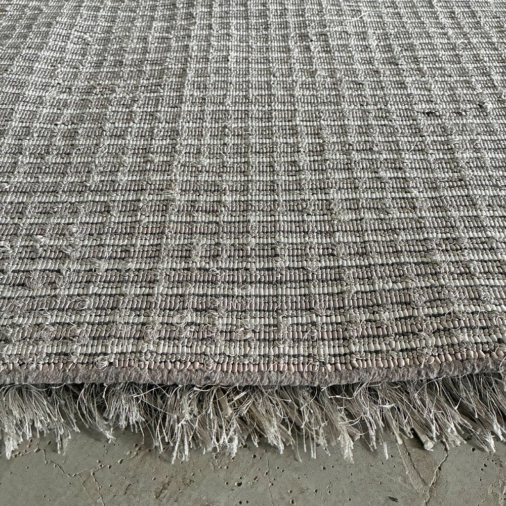 スプリングヴァレー SPRING VALLEY ミスティックシャギー Mystique Shaggy パイルラグ 190×300cm シルバー ポリエステル 展示品 〓