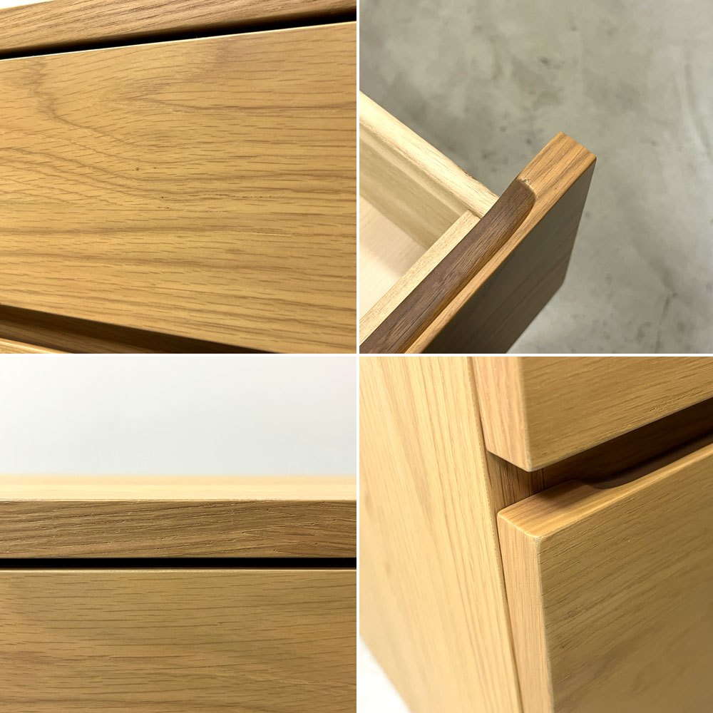 フライミーヴェール FLYMEe Vert サイドチェスト ホワイトオーク ナチュラルデザイン 北欧テイスト w80cm ●