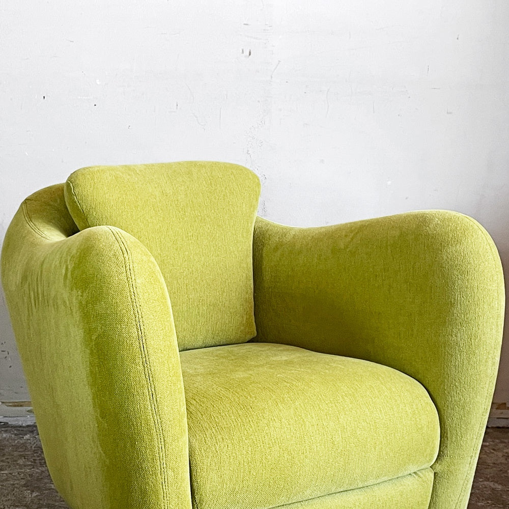 イデー IDEE ミニミラーアームチェア MINI MILLER ARM CHAIR パーソナルチェア シングルソファ ファブリック グリーン ライム ■