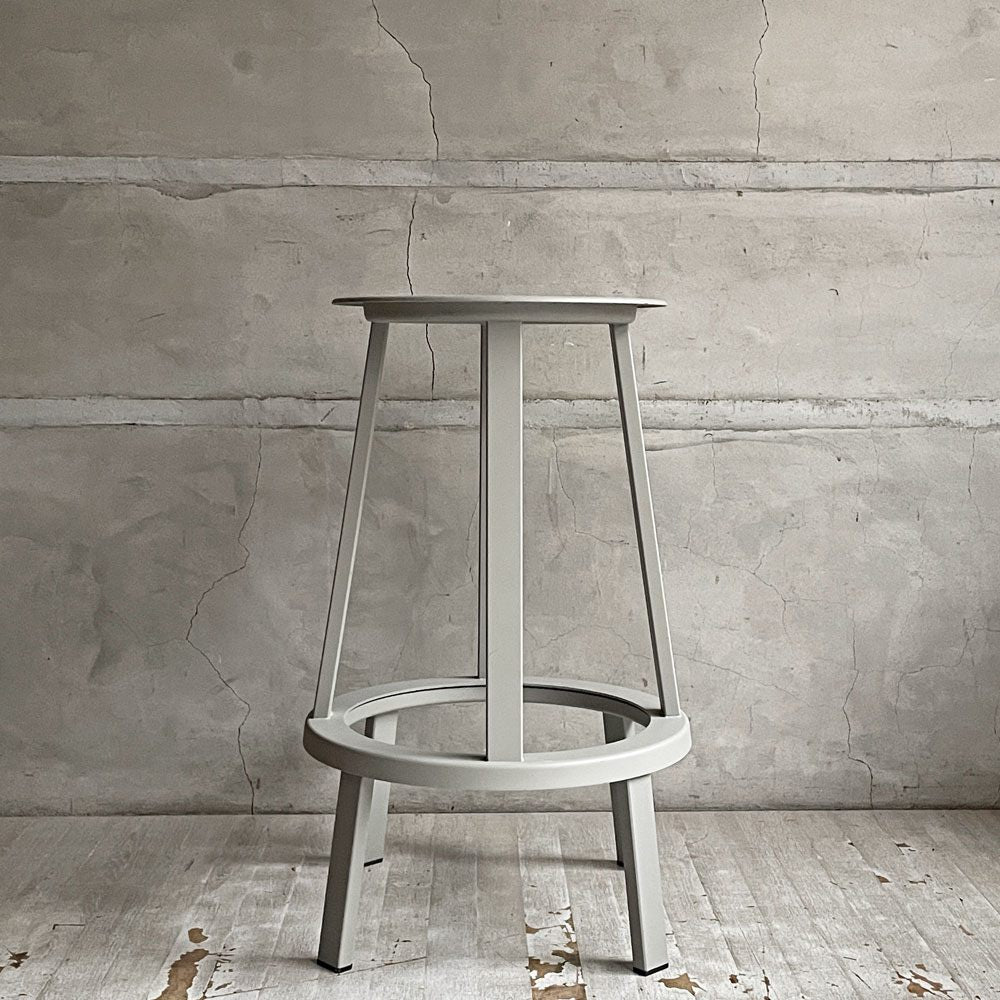 ヘイ HAY リボルバー バースツール ロー REVOLVER BAR STOOL LOW H65cm スカイグレー 回転式座面 レオン・ランズメイヤー デンマーク B ♪
