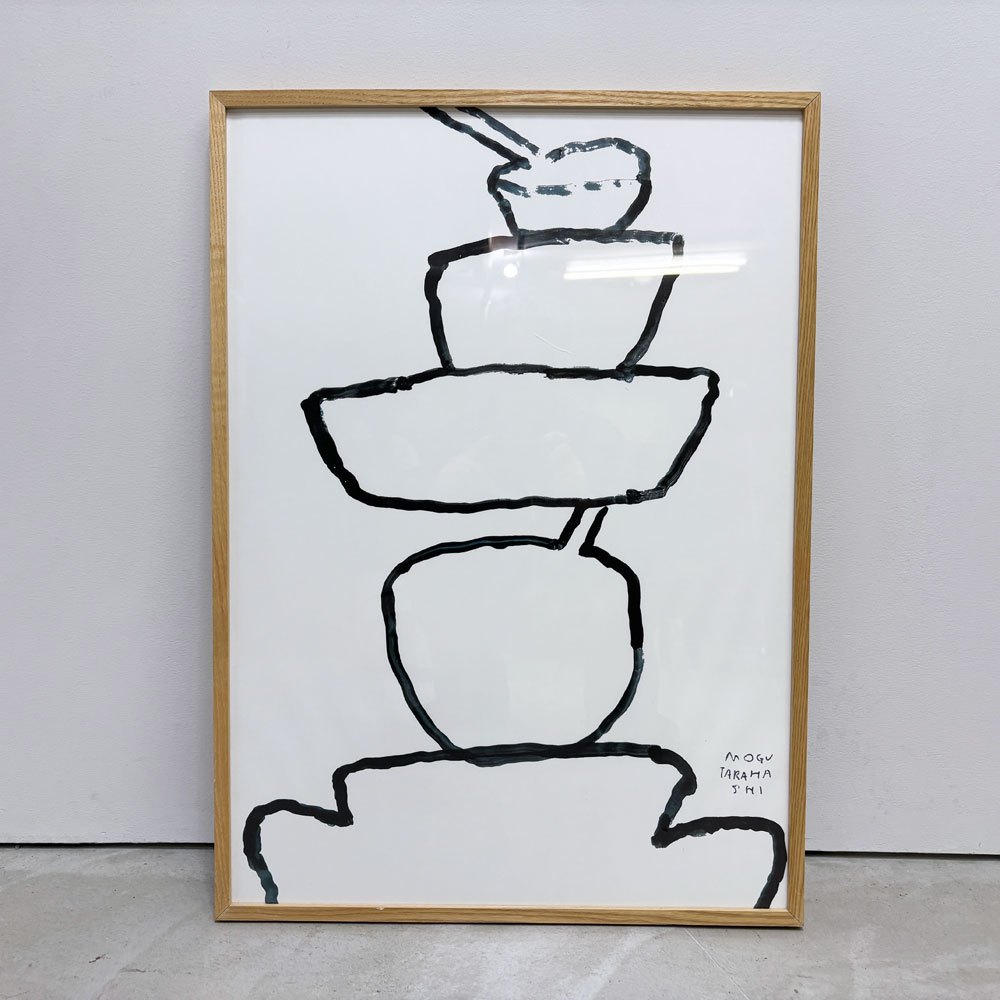 イデー IDEE ON THE SOFA オフセット ポスター モグ・タカハシ 額装品 ●