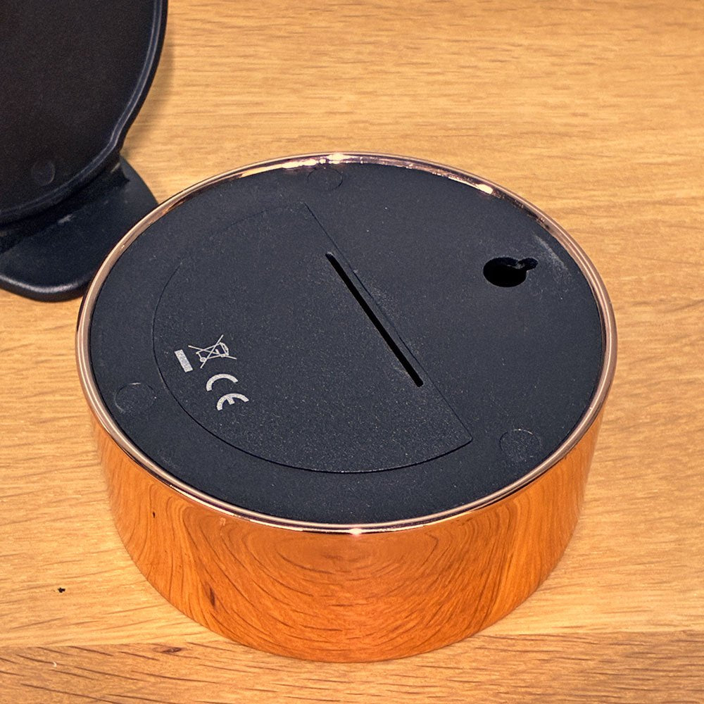 ジョージジェンセン Georg Jensen コッペル KOPPEL アラームクロック Φ10cm ヘニング・ コッペル 視認ライト付き 北欧 モダン ◎