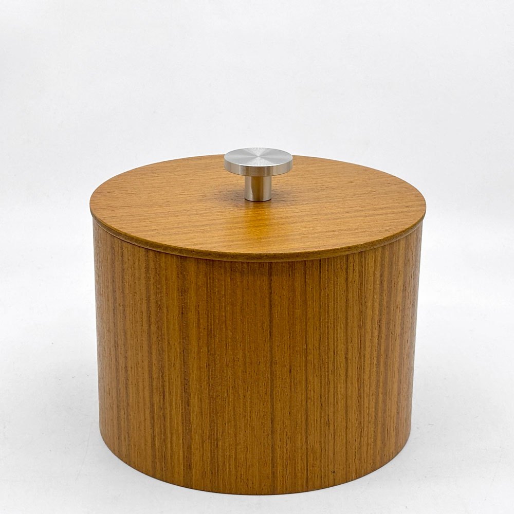 ミッドセンチュリーモダン Mid-Century MODERN チーク材 プライウッド 蓋付き小物入れ S+M+L 3点セット ●