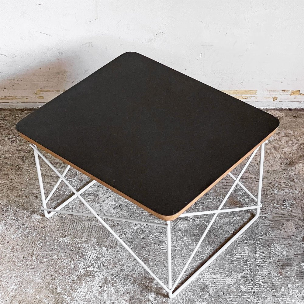 ハーマンミラー Herman Miller LTRT ワイヤーベース ローテーブル メラミントップ C&R イームズ ブラック ミッドセンチュリー ■