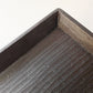 富井貴志 Takashi Tomii バケット皿 長角盆 トレイ 40×12cm 漆黒 木工 現代作家 Style-Hug Gallery オリジナル ◎