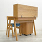杉工場 こどもビームス デスク＋シェルフ＋チェスト＋チェア 学習机 学習椅子 アルダー材 W102cm ミナペルホネン生地 ランドスケープ監修 〓