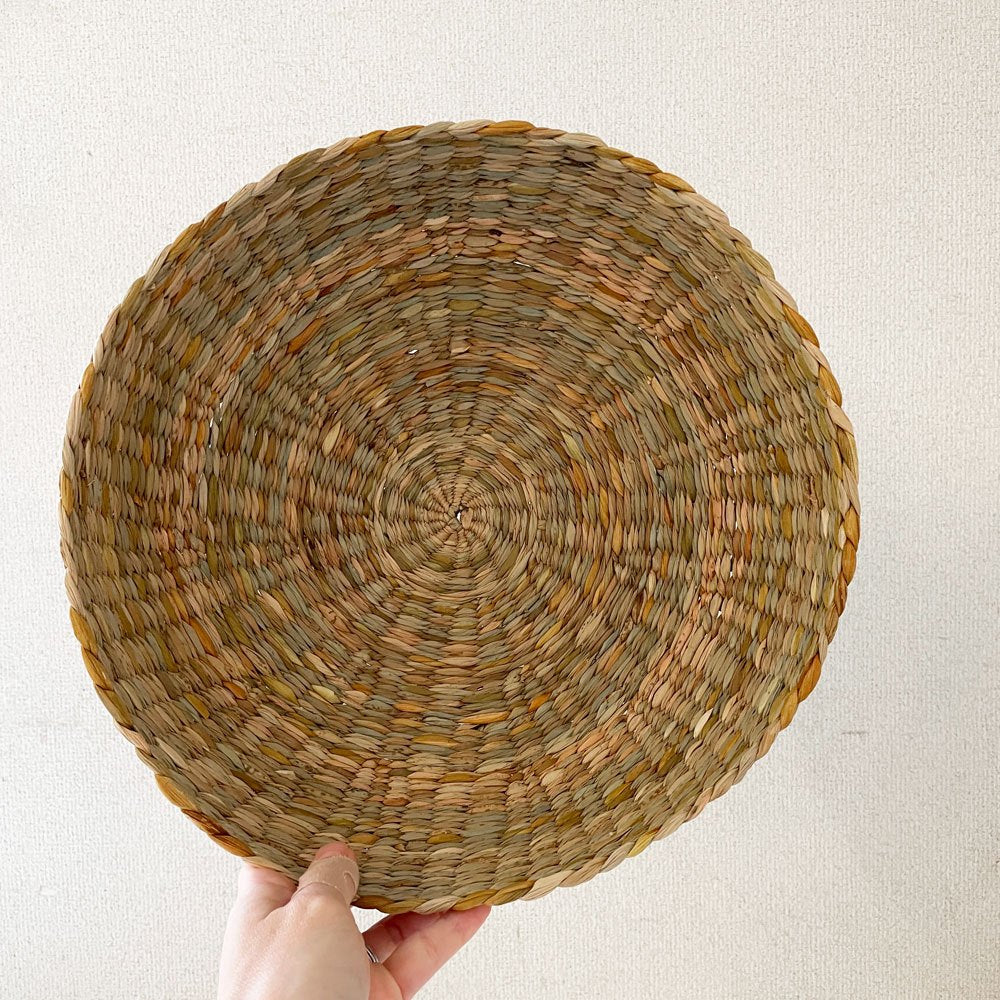 SPACE A&CO 水草 ネスティングバスケット 中 Φ30×11cm イギリス製 旧shop281 有元葉子 定価￥34,100- A ◎