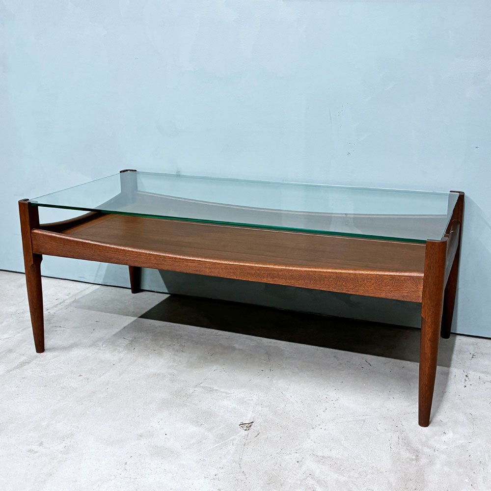 ハイクオリジナルファニチャー HIKE Original furniture ガラスソファテーブル Glass sofa table ウォールナット材 W100cm ◎