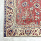 ビンテージ vintage トルコ製 手織り キリムラグ ランナー カーペット 絨毯 260x164cm レッド系 ボヘミアン柄 ◎