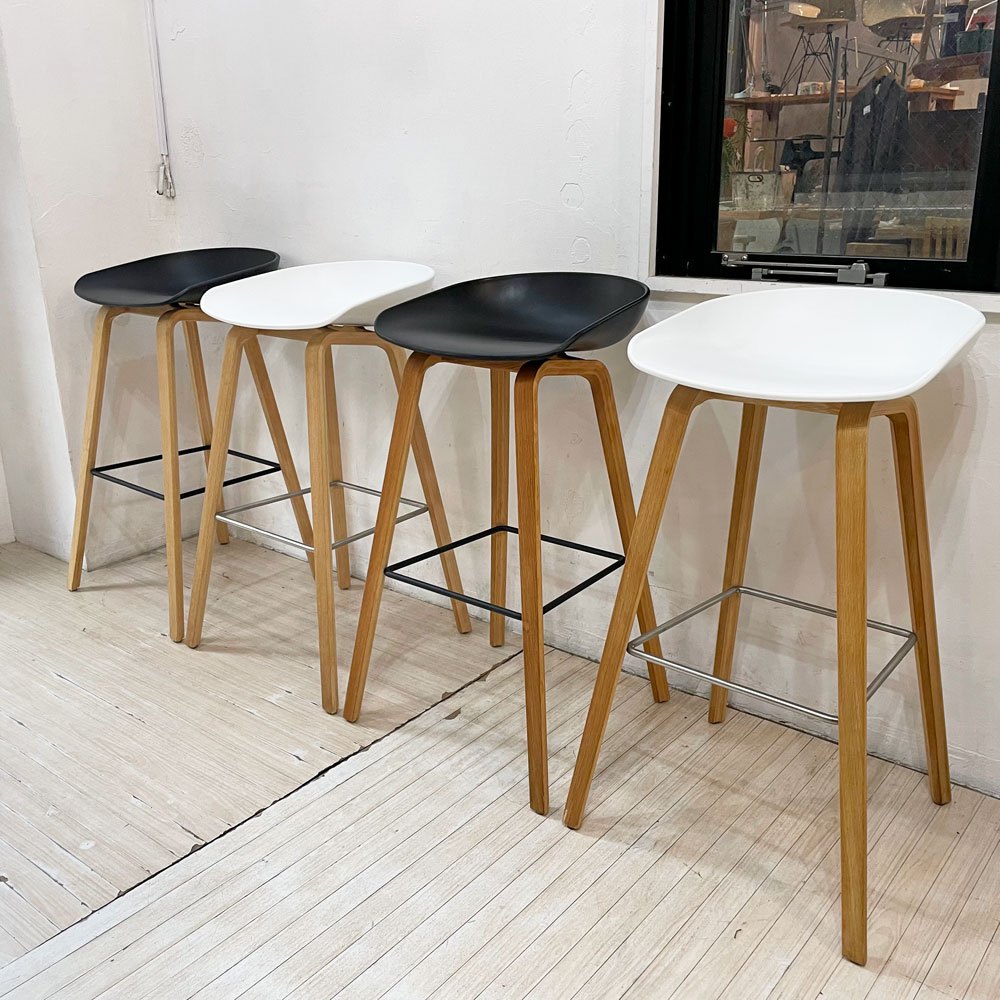 ヘイ HAY アバウトアスツール About a stool ホワイト AAS32 HIGH ハイスツール カウンターチェア 北欧モダン デンマーク 定価 \60,500- B ★