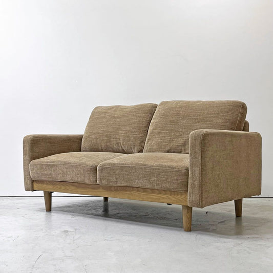 関家具 シュリンプ Shrimp 2pソファ 2人掛けソファ W156cm 北欧ビンテージスタイル 脚部取り外し可 ●