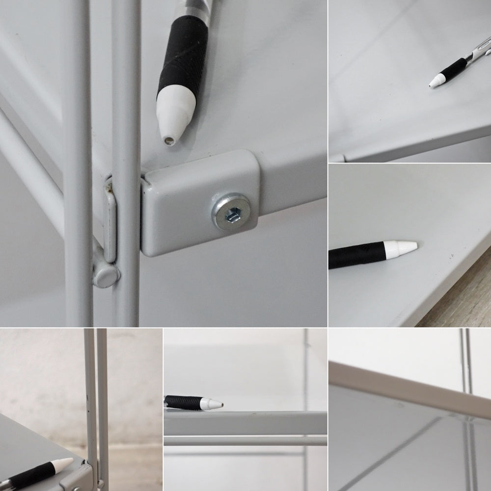 無印良品 MUJI スチールユニットシェルフ オープンシェルフ スチール棚 6段 W84 H175cm ●