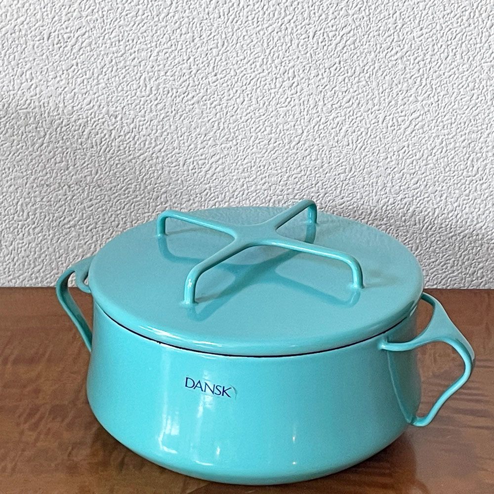 ダンスク DANSK コベンスタイル 両手鍋 ホーロー キャセロール W26cm イェンス・クイストゴー ティール 北欧 ◇