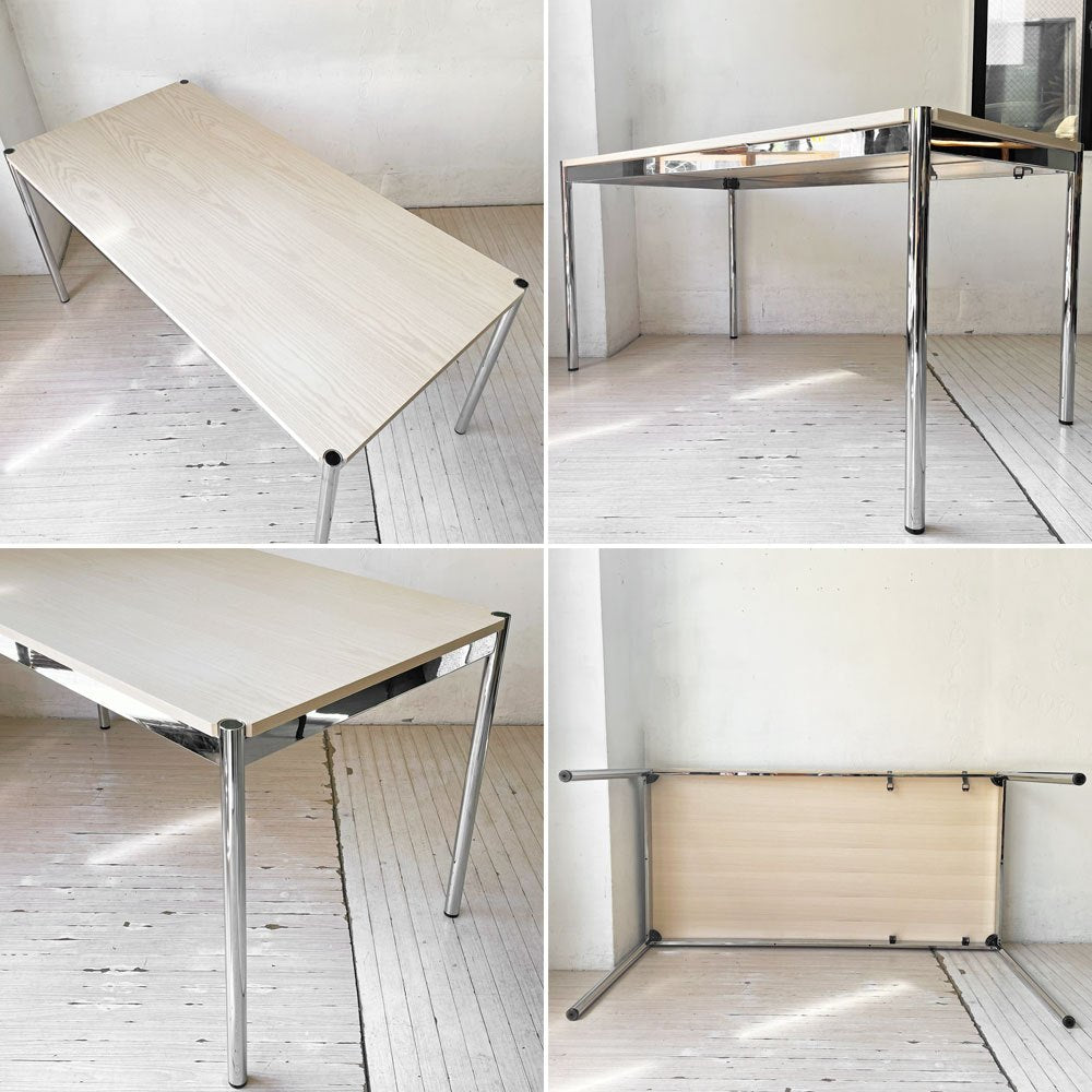 USMハラー USM Haller モジュラーファニチャー USMハラーテーブル デスク オーク材 W150cm フリッツ・ハラー スイス モダンデザイン ★