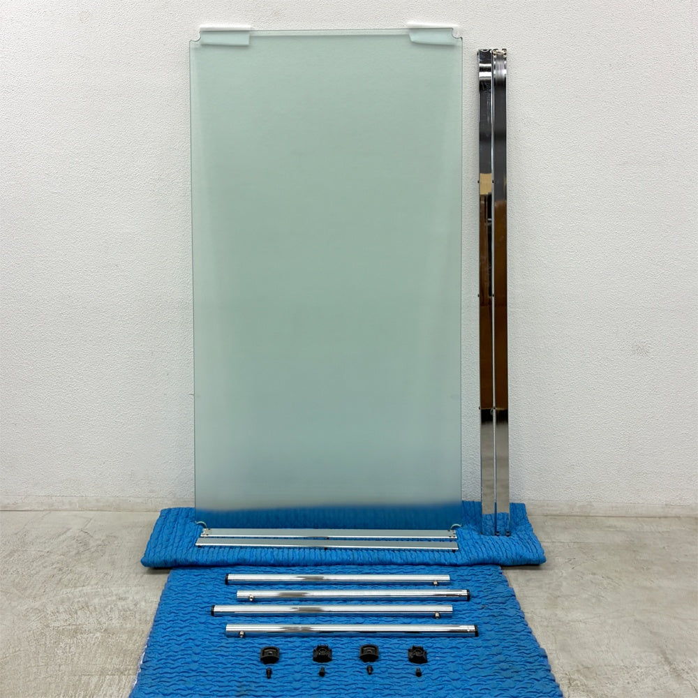 ユーエスエム ハラーシステム USM Modular Furniture ハラーテーブル デスク ダイニングテーブル W200×D100×H72/74cm ジェンティーレガラス 艶消し フロスト加工 リバーシブル 合計参考価格￥457,600-の品 オフィス家具 ミーティングテーブル 店舗什器 MoMA 〓