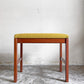 北欧ビンテージ Scandinavia Vintage スツール オットマン ファブリック マスタードカラー 座面張り替え済み H45cm 北欧家具 ■