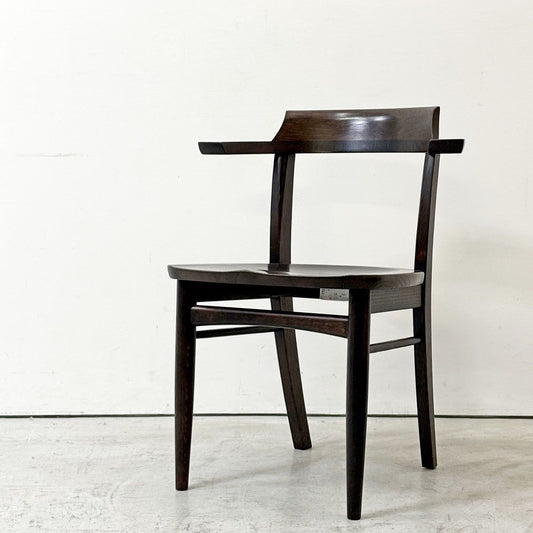 柏木工 KASHIWA ソフィー Sophie ダイニングチェア オーク無垢材 ハーフアーム ダークブラウン 飛騨家具 A ●