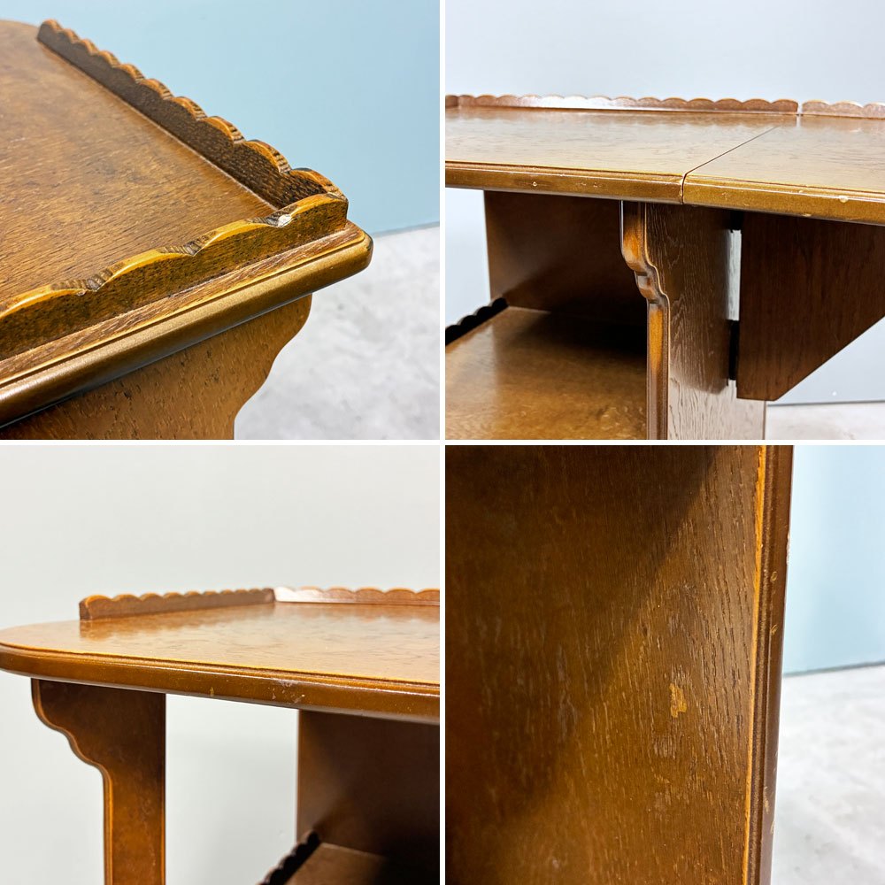 インテルナ南條 パリの雑貨屋 F-83 ダイニングワゴン バタフライ天板 H65.5cm クラシカルデザイン ◎