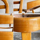 トーネット THONET ライターチェア leiter chair ダイニングチェア ベントウッド ラダーバック ファブリックシート 木製 W44cm ビンテージ ■
