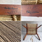 桜製作所 グラスシートチェア GRASS SEATED CHAIR アームチェア ウォールナット無垢材 い草 ジョージ・ナカシマ George Nakashima 焼印有り ♪