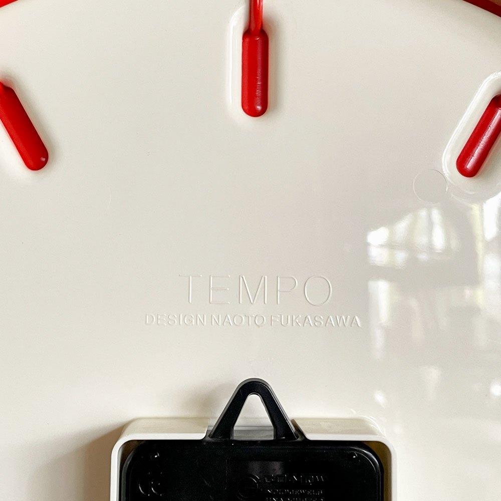 マジス MAGIS テンポ TEMPO ウォールクロック 掛け時計 オレンジ 箱付 電池式 W30cm 深澤直人 イタリア ■