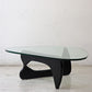 イサムノグチ Isamu Noguchi コーヒーテーブル Coffee Table ガラス天板厚20mm リプロダクト品 デザイナーズ家具 名作 ●