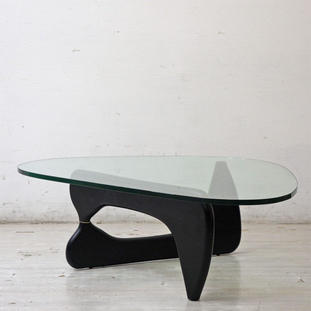 イサムノグチ Isamu Noguchi コーヒーテーブル Coffee Table ガラス天板厚20mm リプロダクト品 デザイナーズ家具 名作 ●
