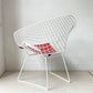 ノル Knoll ダイヤモンドチェア Diamond Chair ハリー・ベルトイア Harry Bertoia ホワイトフレーム シートパッド付 定価￥382,800- ★