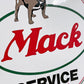 マックトラックス Mack Trucks ブルドッグ ブリキ看板 サイン ビンテージ ●