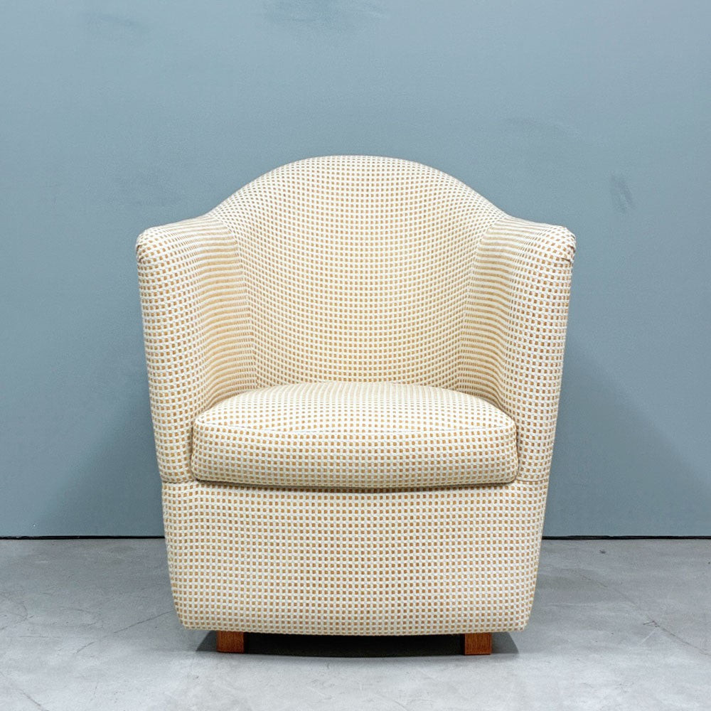 イデー IDEE ドレス ソファ Dress Sofa 1pソファ 1人掛け ラウンジ イエローベージュ チェック ファブリック 北欧テイスト ◎