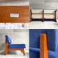 イデー IDEE ソリッドベンチ SOLID BENCH ソファ 2人掛けソファ 長椅子 W150cm ネイビーカラー アッシュ材フレーム アントンブラウン 参考価格￥199,900- ♪
