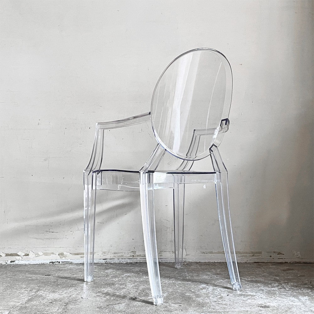 カルテル Kartell ルイゴースト LouisGhost アームチェア クリスタル スタッキング フィリップ・スタルク Philippe Starck イタリア A ■