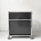 USMハラー USM Haller モジュラーファニチャー ロールボーイ デスクワゴン 2ドロワー グラファイトブラック キャスター トレイ付き 定価￥212,456- ★