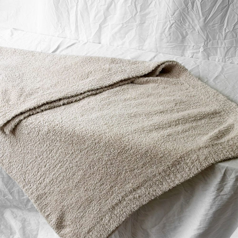 ベアフット ドリームズ BAREFOOT DREAMS コージーシック スロー CozyChic Throw ブランケット 137×183cm ベージュ系カラー A ◇